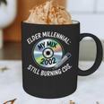 Elder Millennials Embracing 90s CDs Nostalgia Vibes Graphic Print Coffee Mug Elder Millennials Embracing 90s CDs Nostalgia Vibes Graphic Print Coffee Mug