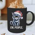 Ew People Christmas Cat Santa Hat Dad Introvert Graphic Print Coffee Mug Ew People Christmas Cat Santa Hat Dad Introvert Graphic Print Coffee Mug