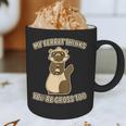 Ew People Ferret Saying Mask Introvert Ferrets Graphic Print Coffee Mug