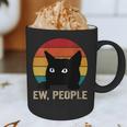 Ew People Introvert Cat Lover Cat Lady Vintage Graphic Print Coffee Mug
