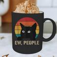 Ew People Introvert Cat Lover Cat Lady Vintage Graphic Print Coffee Mug