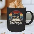 Ew People Retro Cat Vintage Anti Social Introvert Graphic Print Coffee Mug Ew People Retro Cat Vintage Anti Social Introvert Graphic Print Coffee Mug