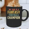 Fantasy Football Dad Champion Vintage Draft Party Graphic Print Coffee Mug