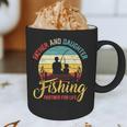 Father Daughter Fishing Partner For Life Retro Matching Dad Graphic Print Coffee Mug