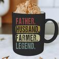 Father Husband Farmer Legend Vintage Dad Father's Day Graphic Print Coffee Mug