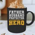 FATHER HUSBAND PROTECTOR HERO Dad Daddy Fathers Day Graphic Print Coffee Mug