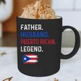 Father Husband Puerto Rican Legend Proud Dad Rico Flag Graphic Print Coffee Mug Father Husband Puerto Rican Legend Proud Dad Rico Flag Graphic Print Coffee Mug