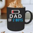 Father's Day Tee Dad Of 2 Boys Man Idea Graphic Print Coffee Mug