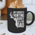 My Favorite Hunting Buddy Calls Me Dad Shirt Men Deer Hunter Graphic Print Coffee Mug