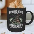 Fishing Rods Are Like Potato Chips Dad Fisherman Graphic Print Coffee Mug