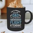 Flight Attendant Shirt For Dad Father Flight Attendant Graphic Print Coffee Mug