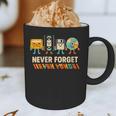 Never Forget Retro Cassette VHS Floppy CD Nostalgia Humor Graphic Print Coffee Mug