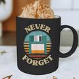Never Forget Retro Diskette Nostalgia Vintage Graphic Print Coffee Mug