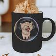 Frutiger Aero Cat Wearing Headphones Bubble 2000s Gen-Z Meme Graphic Print Coffee Mug