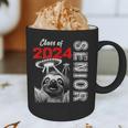 Fun Trendy UFO Sloth Graduation Class Of 2024 Senior Graphic Print Coffee Mug
