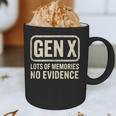 Gen X Lots Of Memories No Evidence Retro Nostalgia Graphic Print Coffee Mug