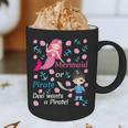 Gender Reveal Party Shirt Mermaid Or Pirate Dad Wants Pirate Graphic Print Coffee Mug