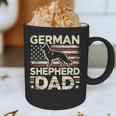 German Shepherd Dad Shirt American Flag German Shepherds Graphic Print Coffee Mug