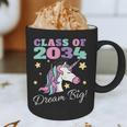 Girls Class Of 2034 Magical Unicorn Graduation Cap Graphic Print Coffee Mug