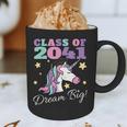 Girls Class Of 2041 Magical Unicorn Graduation Cap Graphic Print Coffee Mug