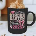 Girls Little Miss Kindergarten Grad 2025 Coquette Graduation Graphic Print Coffee Mug