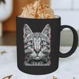 Glitch Weird Cat Kitten Optical Illusion Cat Mom Dad Graphic Print Coffee Mug