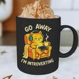Go Away I'm Introverting Cat Coffee Headphones Graphic Print Coffee Mug Go Away I'm Introverting Cat Coffee Headphones Graphic Print Coffee Mug