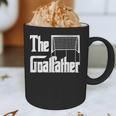The Goalfather Dad Soccer Goalkeeper Goalie Coach Footballer Graphic Print Coffee Mug