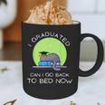 I Graduated Can I Go Back To Bed Now Cat Graduation For Men Women Girls Kids Graphic Print Coffee Mug