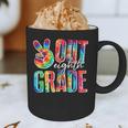 Graduation Peace Sign Out Eighth Grade Tie Dye Hippie Graphic Print Coffee Mug