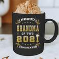 Graduation Proud Grandma Of Two 2021 Graduates High School Graphic Print Coffee Mug