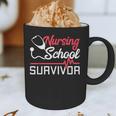 Graduation Shirt For Nurses Nursing School Survivor Tee Graphic Print Coffee Mug