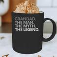 Grandad The Man Myth Legend Grandpa Papa Graphic Print Coffee Mug