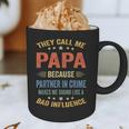 Grandpa Shirts Dad Partner In Crime Shirt Graphic Print Coffee Mug