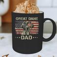 Great Dane Dad Dog Lovers American Flag 4th Of July Graphic Print Coffee Mug