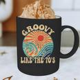 Groovy Like The 70s Aesthetic Nostalgia 1970's Retro Graphic Print Coffee Mug