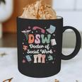 Groovy DSW Doctor Of Social Work Graduation DSW Graduate Graphic Print Coffee Mug