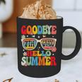 Groovy Goodbye 7th Grade Graduation Hello Summer Kids Graphic Print Coffee Mug