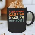 Groovy I Graduated Can I Go Back To Bed Now Graduation Graphic Print Coffee Mug