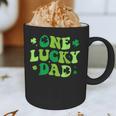 Groovy St Patrick's Day Apparel One Lucky Dad Shirt Small Modern Groovy St Patrick's Day Shirt Graphic Print Coffee Mug