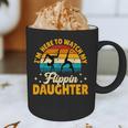 Gymnastics Mom Dad I'm Here To Watch My Flippin' Daughter Graphic Print Coffee Mug Gymnastics Mom Dad I'm Here To Watch My Flippin' Daughter Graphic Print Coffee Mug