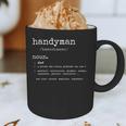 Handyman Definition Tee Dad Handyman Graphic Print Coffee Mug