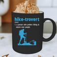 Hike-Trovert Hiking Humor Definition Introvert Graphic Print Coffee Mug Hike-Trovert Hiking Humor Definition Introvert Graphic Print Coffee Mug