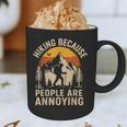 Hiking Because People Are Annoying Introvert Graphic Print Coffee Mug Hiking Because People Are Annoying Introvert Graphic Print Coffee Mug