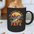 We Hooked The Best Papa Ever Fishing Dad Papa's Day Graphic Print Coffee Mug
