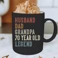 Husband Dad Grandpa 70 Year Old Legend 70th Birthday Graphic Print Coffee Mug