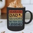 Husband Dad Grandpa 80 Year Old Legend 80th Birthday Vintage Graphic Print Coffee Mug
