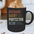 Husband Daddy Protector Hero For Dad Father's Day Graphic Print Coffee Mug