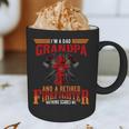 I'm Dad Grandpa Retired Firefighter Nothing Scares Me Graphic Print Coffee Mug