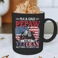 I'm Dad Pepaw Veteran Nothing Scares Me Father's Day Graphic Print Coffee Mug